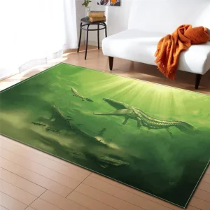 Alfombra Dinosaurio Verde